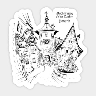 Rothenburg ob der Tauber, Bavaria Sticker